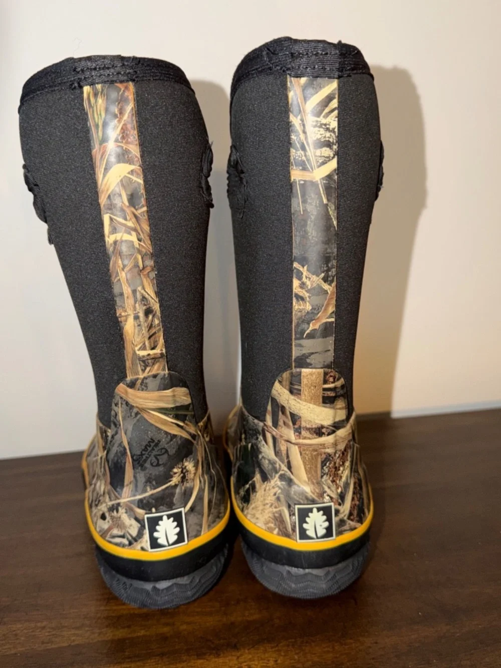 Kids Boys Oaki Oakiwear Neoprene Winter Rain Boots Camo Sz 1